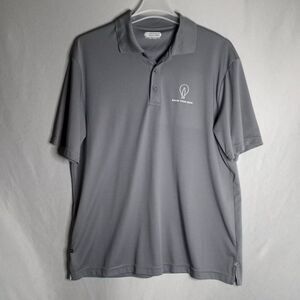 On Tour Know Your Beer Polo Shirt Men's XLarge Gray Short Sleeve Pullover Gorp